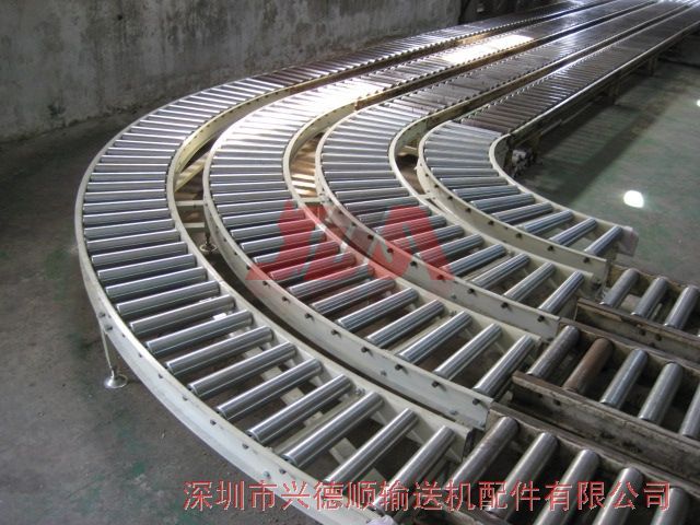 紙箱廠(chǎng)用轉(zhuǎn)彎滾筒輸送機(jī)